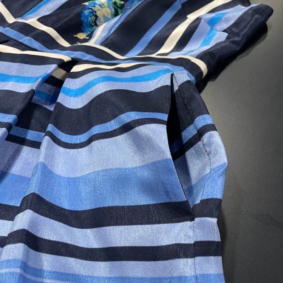 Julian Taylor NY -Wedding Guest Party Pleated Dress with Pockets ~ size 14 - Picture 11 of 15